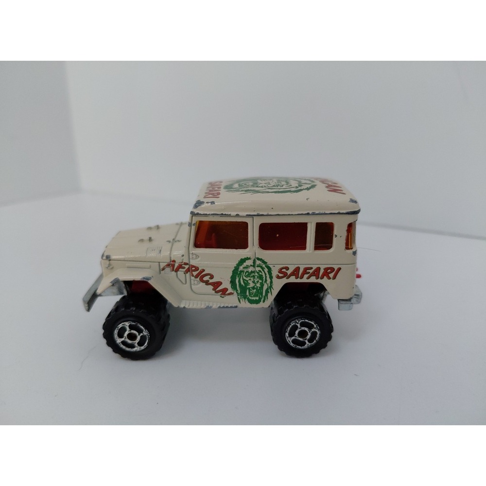 Majorette‎ #277 4x4 Toyota FJ Land Cruiser, African Safari tampos Made in France